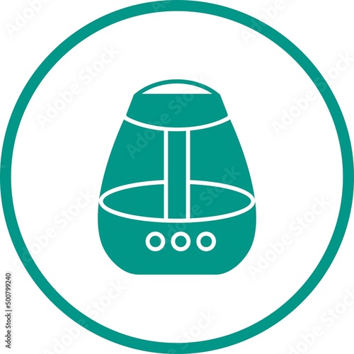 Unique Air Humidifier Vector Glyph Icon