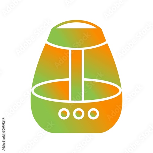 Unique Air Humidifier Vector Glyph Icon