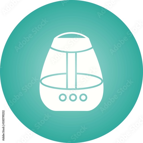 Unique Air Humidifier Vector Glyph Icon