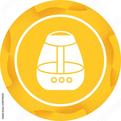 Unique Air Humidifier Vector Glyph Icon