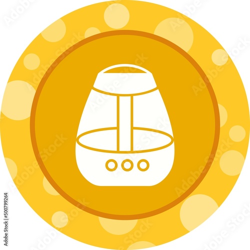 Unique Air Humidifier Vector Glyph Icon