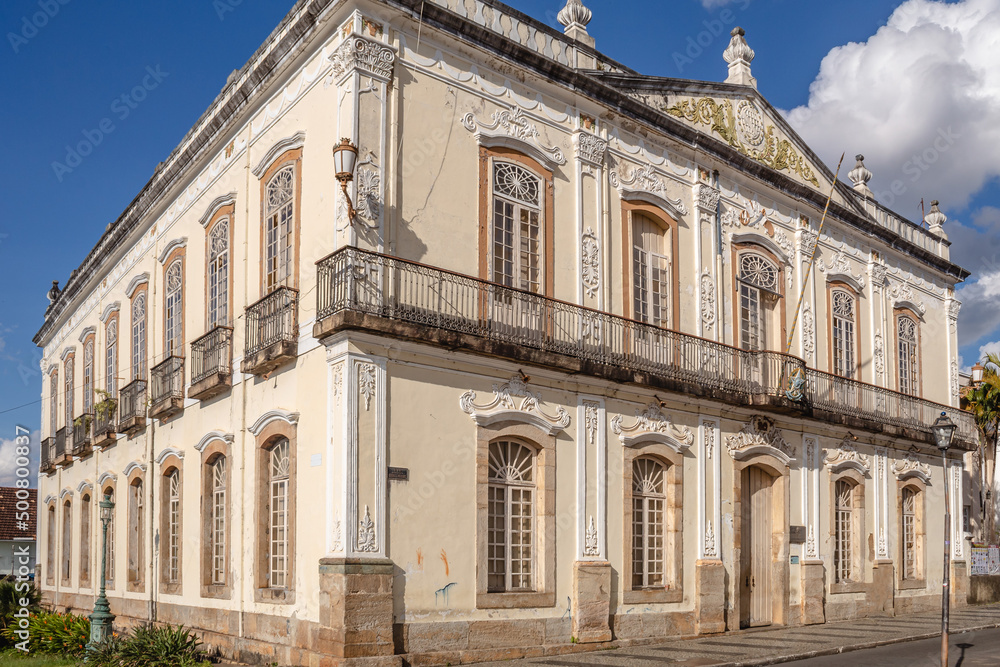 Historic building in the city of São João Del Rei, State of Minas Gerais, Brazil
