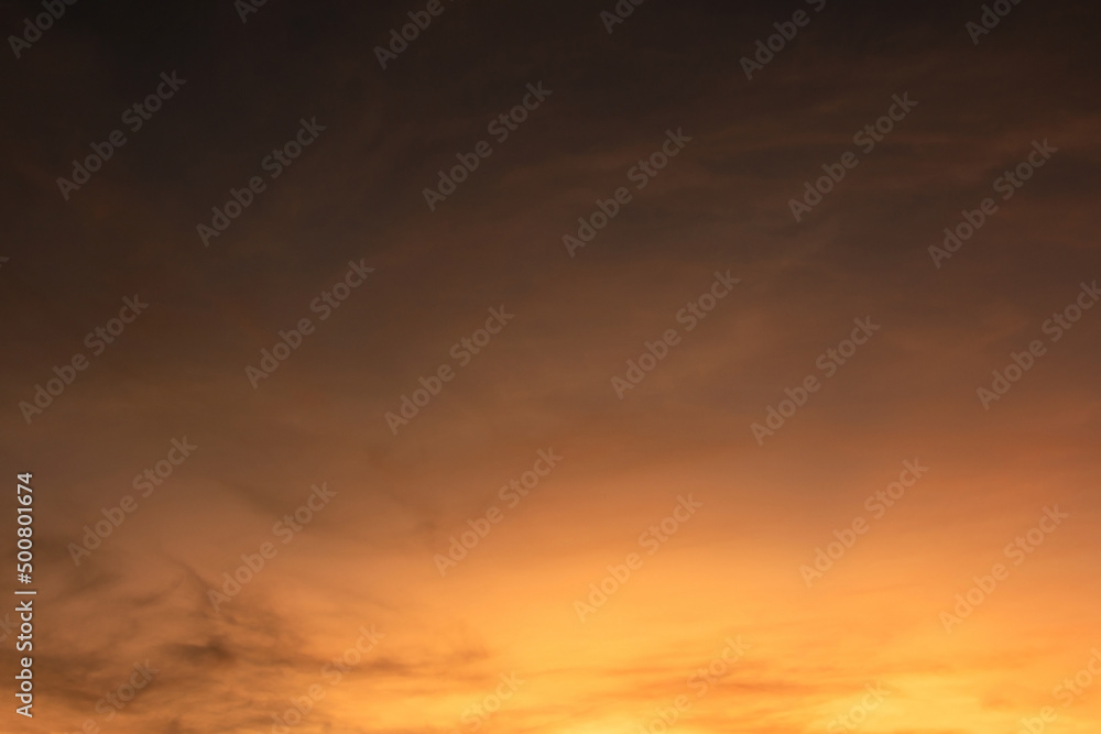 Colorful clouds in the sky at sunrise or sunset. Natural natural background.