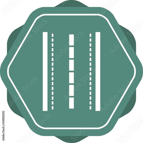 Unique Runway Vector Glyph Icon