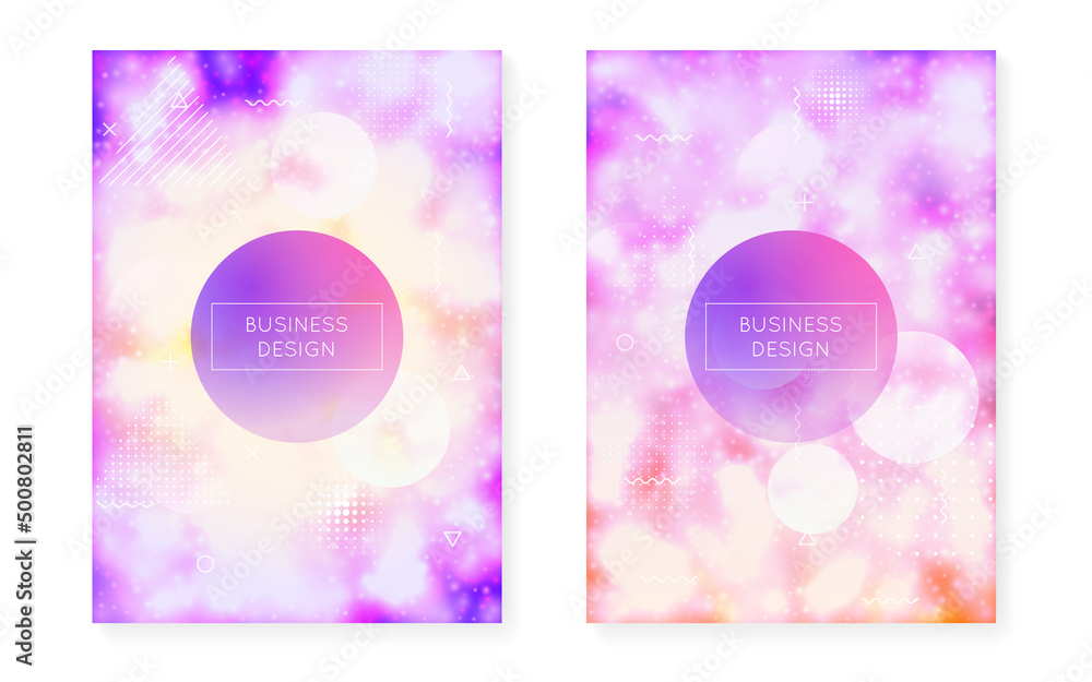 Abstract Background. Holographic Texture. Liquid Shape. Soft Business Backdrop. Blue Round Presentation. Tech Graphic. Vibrant Flyer. Trendy Dots. Violet Abstract Background