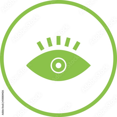 Unique Eye Vector Glyph Icon