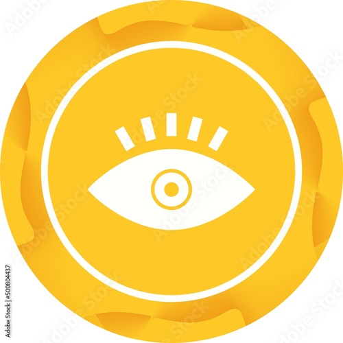 Unique Eye Vector Glyph Icon