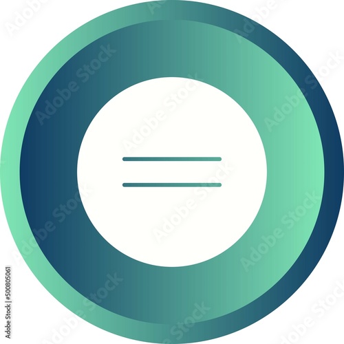 Unique Equal To Vector Glyph Icon