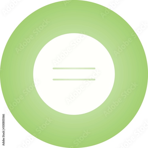 Unique Equal To Vector Glyph Icon
