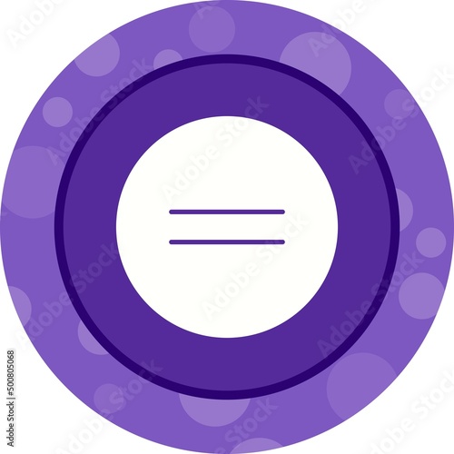 Unique Equal To Vector Glyph Icon