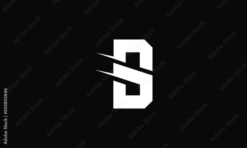 Alphabet Letter Icon logo SD, DS and S Stock Vector | Adobe Stock
