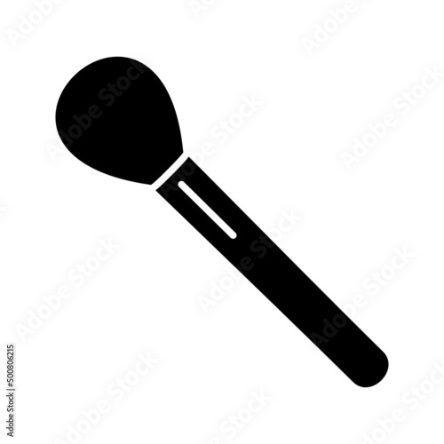 Unique Blushon Brush Vector Glyph Icon photo