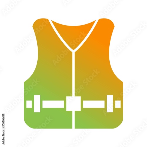 Unique Life Jacket Vector Glyph Icon