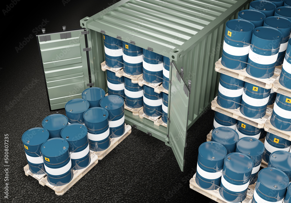 Hazardous waste. Storage of hazardous substances in drums. To barrel of toxic substances