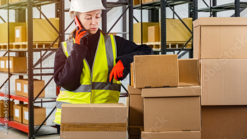 Warehouse logistics. Wareho...