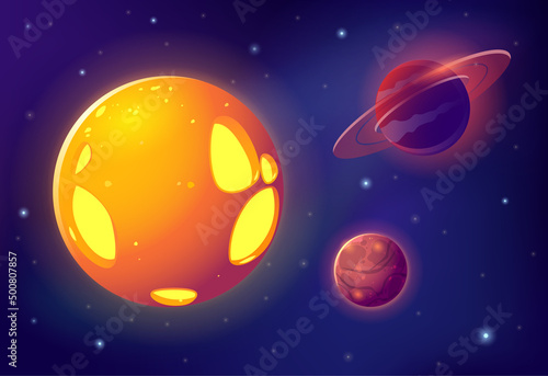 Planets on space