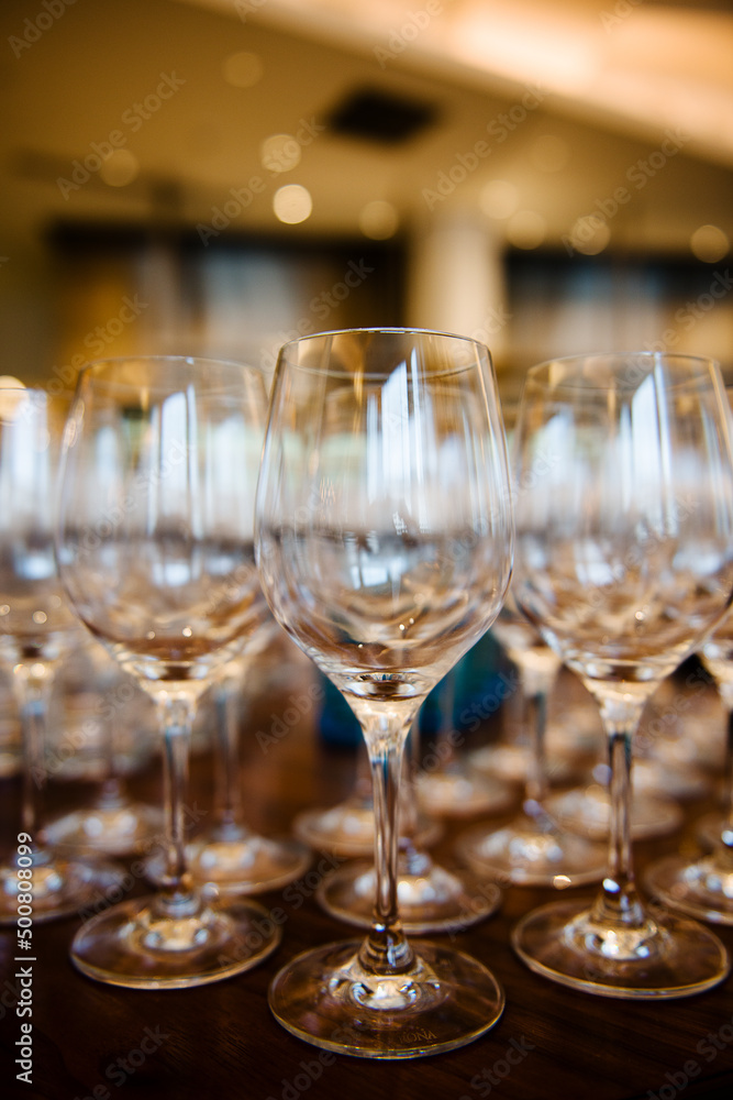 Empty wine glasses Empty wine glasses