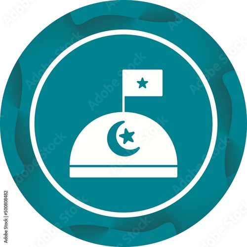 Unique Military Base Vector Glyph Icon