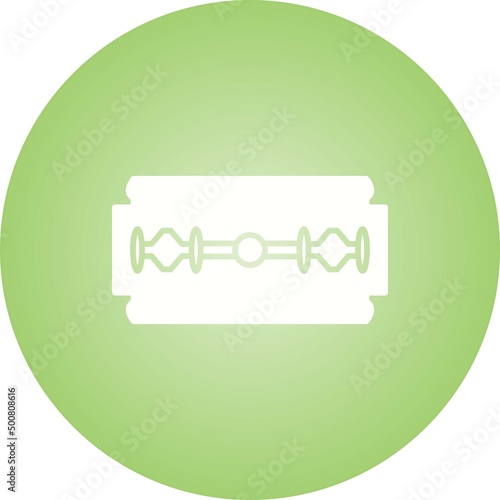 Unique Razor Blade Vector Glyph Icon