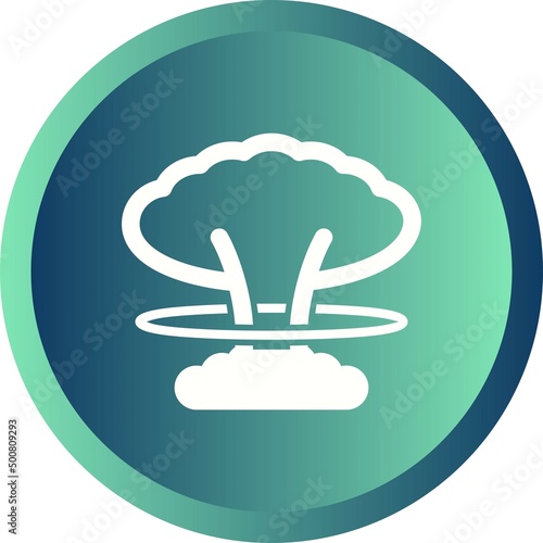 Unique Explosion Vector Glyph Icon