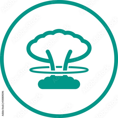 Unique Explosion Vector Glyph Icon