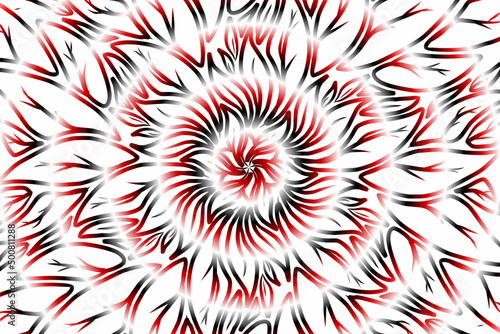 colourful caleidoscope classic gradient flower art pattern of traditional tenun batik ethnic dayak ornament for wallpaper ads background sticker or clothing