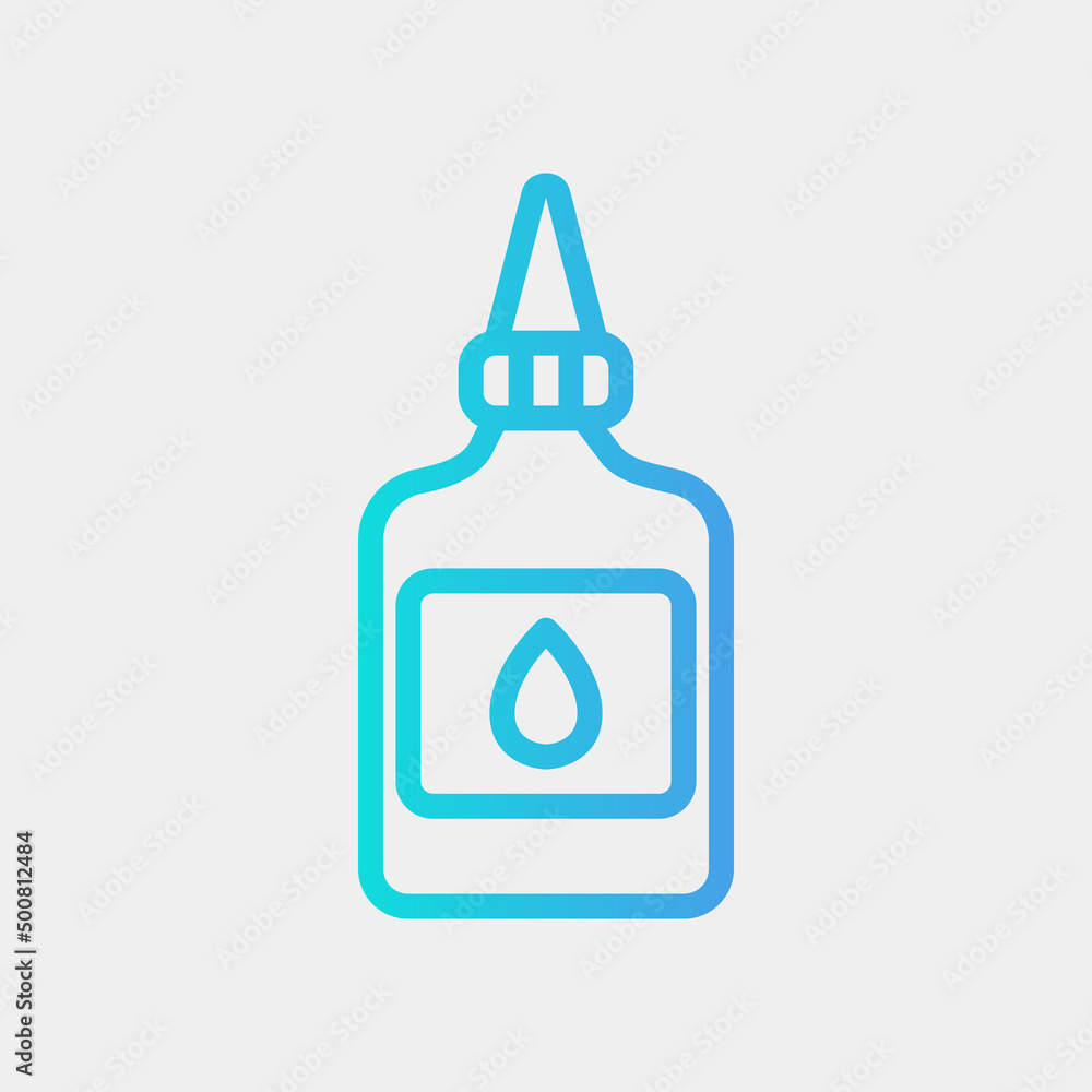 Glue icon in gradient style, use for website mobile app presentation Glue icon in gradient style, use for website mobile app presentation