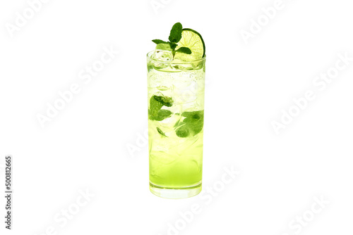 a picture of a drink with a white background photo