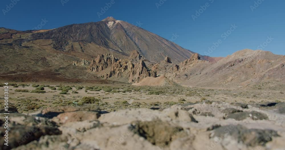 Ucanca Valley with view of Teide volcano and rock formations in Tenerife, Canary Islands Ucanca Valley with view of Teide volcano and rock formations in Tenerife, Canary Islands
