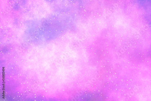 Unicorn background with rainbow sky fantasy. Colorful space galaxy.
