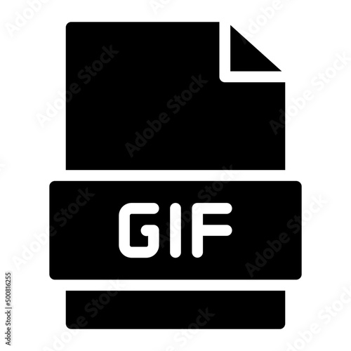 gif glyph icon