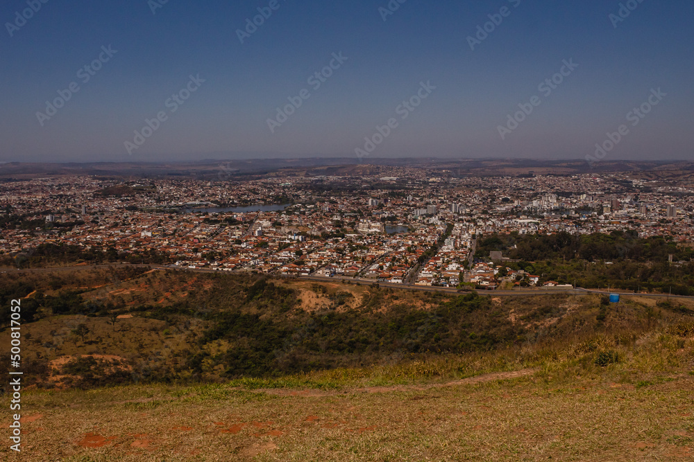 panoramic view of the city of Sete Lagoas, State of Minas Gerais, Brazil