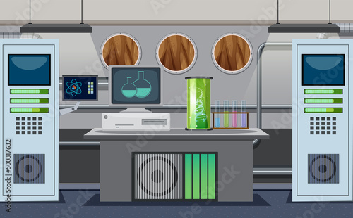 Science laboratory for chemical experiments