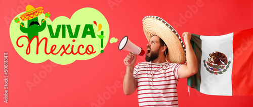 Handsome man in Sombrero, w...