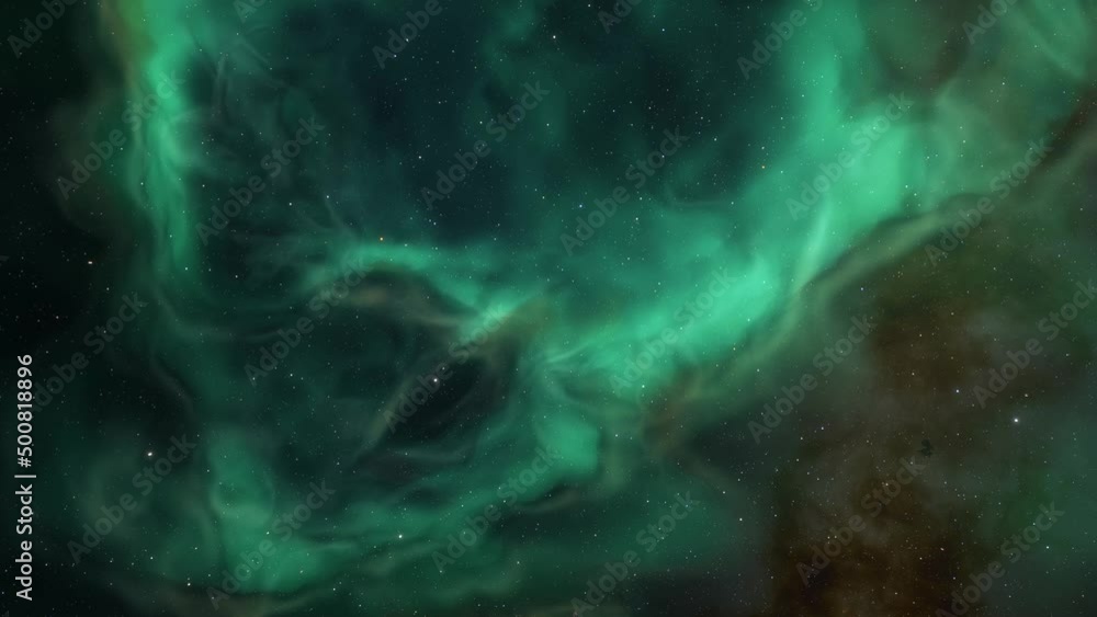 Traveling through space nebula and star fields in deep space. 3D animation Traveling through space nebula and star fields in deep space. 3D animation