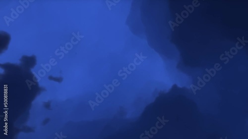 Wallpaper Mural Traveling through space nebula and star fields in deep space. 3D animation Torontodigital.ca