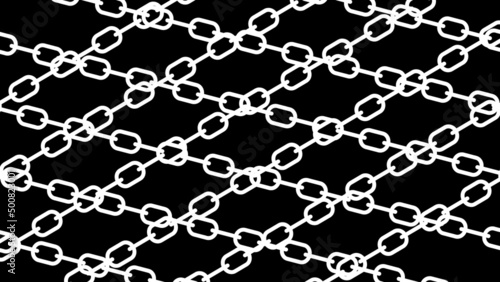 交差する鎖の背景