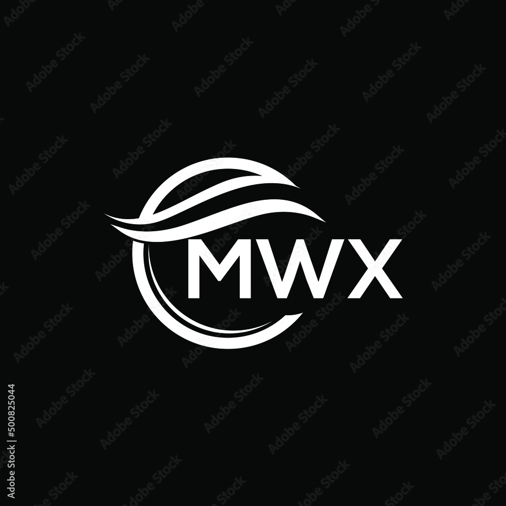 MWX letter logo design on black background. MWX creative initials letter logo concept. MWX letter design. MWX letter logo design on black background. MWX creative initials letter logo concept. MWX letter design.