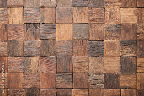 wooden wall panel of old bo...