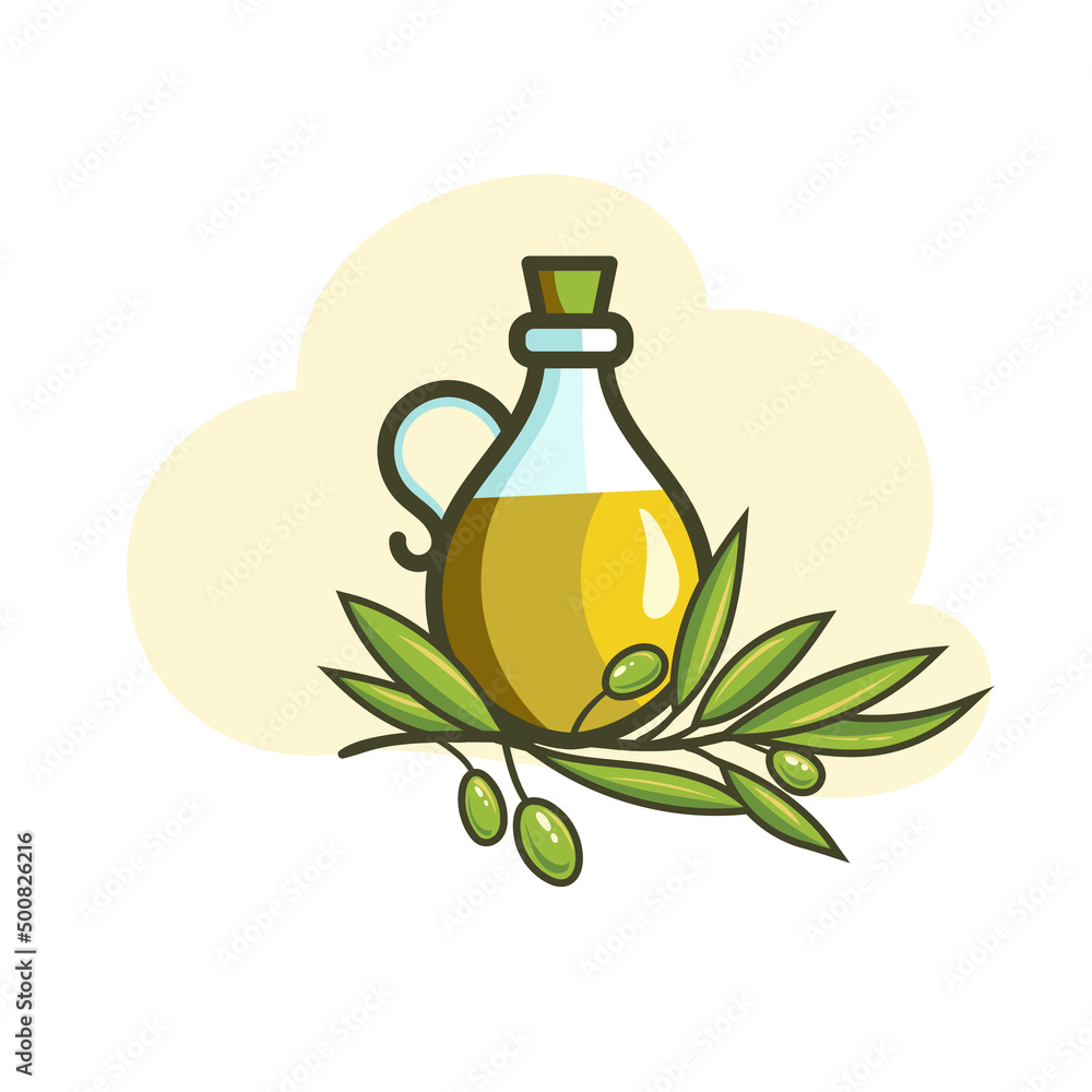 glass bottle of olive oil and olives with leaves glass bottle of olive oil and olives with leaves