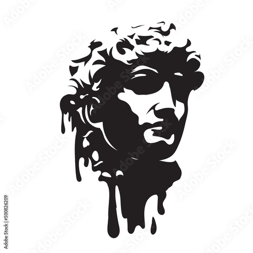abstract Greece face art vector illustration
