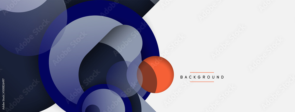 Circle and round shapes abstract background. Vector illustration for wallpaper banner background or landing page Circle and round shapes abstract background. Vector illustration for wallpaper banner background or landing page