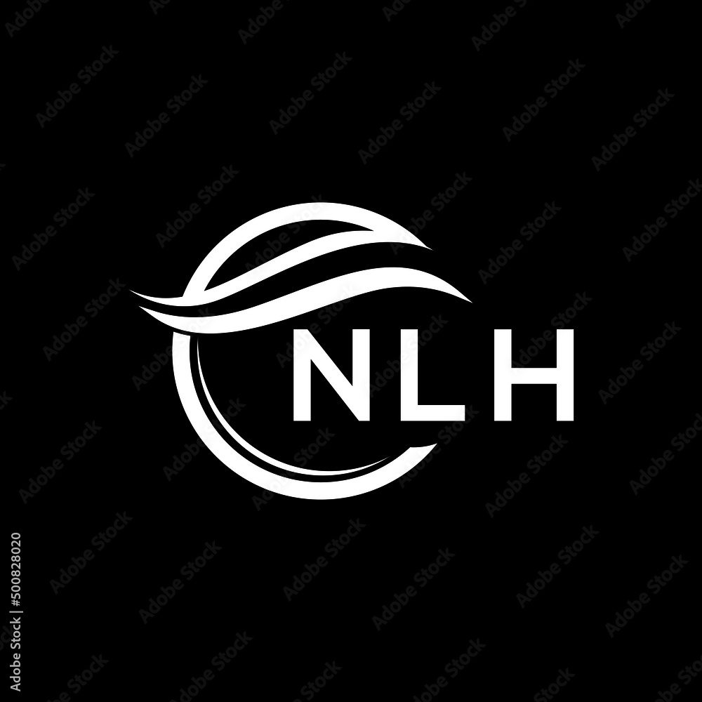 NLH letter logo design on black background. NLH creative initials letter logo concept. NLH letter design.
NLH letter logo design on black background. NLH creative initials letter logo concept. NLH letter design.
