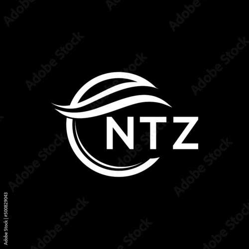 NTZ letter logo design on black background. NTZ  creative initials letter logo concept. NTZ letter design. © Faisal