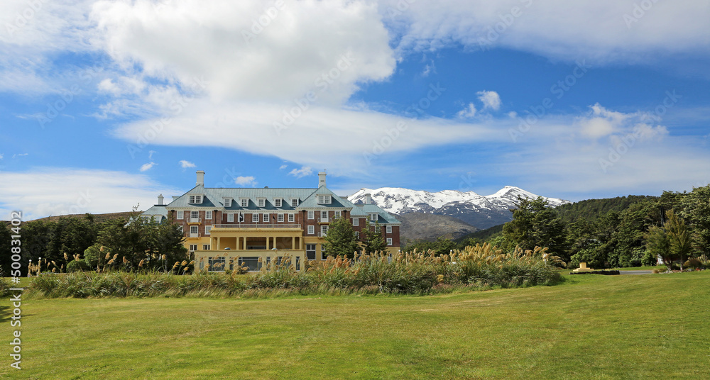 Hotel in Tongariro NP, New Zealand