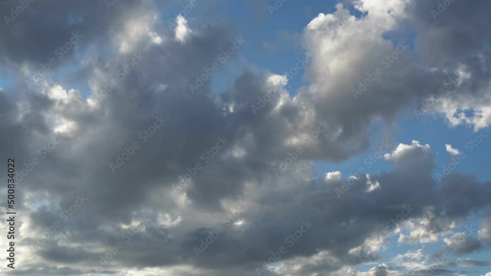 Time-lapse of sky full of clouds Time-lapse of sky full of clouds