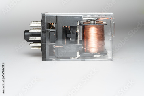 electrical relays suitable for many electrical and electronics applications. electrical control relays. photo