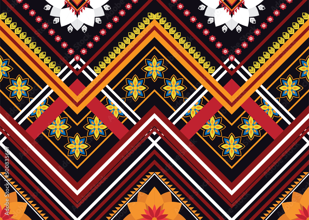 Geometric ethnic oriental ikat pattern traditional Design for background,fabric,wrapping,clothing,wallpaper,Batik,carpet,embroidery style. Geometric ethnic oriental ikat pattern traditional Design for background,fabric,wrapping,clothing,wallpaper,Batik,carpet,embroidery style.