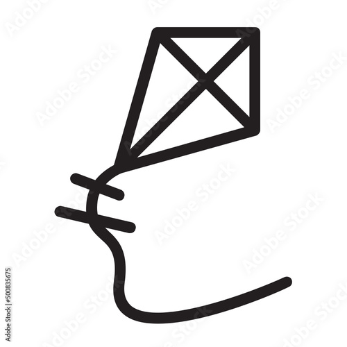 Kite , Spring outline icon.