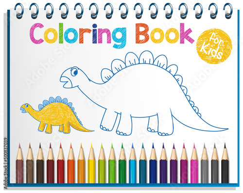 Coloring book worksheet for kids